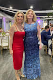This dress is a great staple wedding guest dress. You can dress it up with jewelry or just a pair of gold hoops. Sandals or heels either will work. It's thick and lined. Has just enough stretch but runs a tad small. The medium fit comfortably and I was comfortable eating and drinking while still looking glamorous! Such a fabulous yet simple dress! Loved it!! - Erika M.
