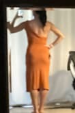 This dress would have been better if only it was lined in a slightly thicker material. It was unforgiving. - Lisa D.