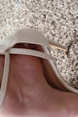 I'm a 7.5 and I ordered a 7.5 and it feels loose. Too much room by the toes. I'm probably gonna keep them and put something in the heel maybe. I got them for my bridal shower so I won't be walking around in em. - Hana G.