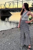 Perfect for a late spring / early summer evening.  The material is substantive and flows nicely in the wind. - Hillary M.