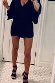 I have had my eye on this romper forever! 
Being tiny-thought it might overwhelm me. It is generous, but easily cinched and adjusted.
Super sexy romper!! I'm so glad I bought it!! - HOLLY S.