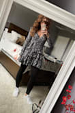 Long sleeves make for a good dress for a Michigan gal. I ordered this dress to wear for Easter. I paired it with leggings because it was chilly outside but it looks super cute either way. You can dress it up or down& I styled it with sneakers and boots for a casual look but I also tried it with sandals and a wide brim hat for a much more feminine vibe. - Terese M.