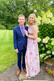 I had this dress on my wishlist forever, so when it finally came back in stock in a M I snagged it! It was perfect for a vineyard wedding in Indiana last year. The length was perfect with heels and the color is just as stunning in person. The only issue is the shoulders were a little loose, so I tied up the top shoulder piece in poofs to keep it in place! The slit up the side was tasteful and the v is deep so you have to wear an alternate version of a bra, like stick-ons or good lines! I can't wait to wear this again! - Lindsey M.