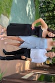 The dress looked so good for my friends wedding but the texture was a little strange especially in hot, sweaty weather. The wrinkles were also really hard to get out. - Callie C.