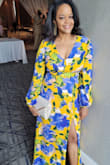 I needed a dress to wear to a wedding, but didn't want it to be too formal. I was also looking for something comfortable and "flowing" - even though it was in the Fall, it was still warm outside. This dress was perfect. The colors are vibrant and I love the material. You can't go wrong with this one. - Styletta C.