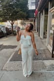I wore it to my civil wedding, it fits so great and it's comfortable. The only thing that was a little annoying is that it's hard to close the zipper on the back, so I needed to ask someone to open and close it to go to the bathroom. - Jessica S.