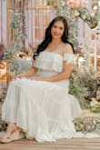 Absolutely beautiful!
I ordered XS because S was out of stock, Even though it fit me well, I still would order a larger size. Just to feel a little bit more comfortable. I received a lot of compliments wearing this dress. Buy it, girl!! That's all I can say. - Migdalia L.