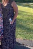 Beautiful dress! Got many compliments. The front is very low cut I safety pinned my bra to the dress so it wouldn't show. - Kimberly C.