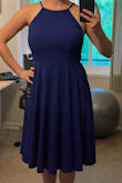Fit well and was very comfy. Material is soft and thick and nice quality. The bodice is not really supportive, but you can wear a strapless bra easily.  Was just a little too simple for what I wanted for a friend's wedding, and looked a bit too boxy/babydoll-like on my body (short torso, large chest). Overall great dress though! - Mari S.