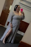 This is really beautiful, stays on perfect all night, now I'm 5'5" I had to get it altered from the bottom, I'm a short girl. Besides that, I loved the dress, check out the pictures! So you can picture yourself in the dress. - Hiracema V.
