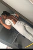 I bought this for my courthouse wedding it's super chic. I love the puff sleeve. It was just a little tight in the waist. I decided to keep it and wear shapewear shorts. - Kesha M.