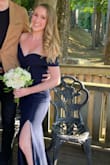 Loved this dress so much. Wore it as a bridesmaid for my friend's wedding and got so many compliments. Only issue was that the zipper is not great and was extremely challenging to get zipped into even though it was a perfect fit. - Bridget C.