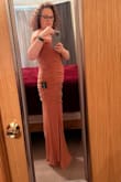 Would have bought a large but there was only one dress available in this color, XL. The bust fit perfectly but the dress was a little loose. Friends and family told me it looked nice so I kept it. Very comfortable. It has a little stretch if you need it. I only gave 4 stars because of the size not being perfect for me. Very impressed with Lulu's quality and customer service! - Connie S.