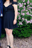 This dress was exactly what I wanted as a wedding guest. Only complaint is that the sleeves were a bit more loose than I would have liked but it still got me through all the wedding events and dancing all night! - Melissa O.