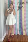 I wore this for my bachelorette party and it was absolutely perfect. Very breezy and comfy for a hot, humid night of bar hopping. I got so many compliments and it looked fantastic all night. I wore a stick on plunge bra from target that worked very well with this dress. Great for dancing in! - Madeline M.