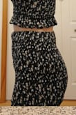I had to buy the matching set and it was fabulous. The waistline felt like it could lose an inch to fit more snug. It's romantic, flattering, comfortable, and could be worn to any occasion. I felt great wearing the set. - Elizabeth M.