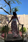 This skirt is amazing. It's so comfortable and versatile. I wore it to work on casual Friday with a fitted top and it was super cute and I recently wore it on a trip to Aruba. The center slit is sexy and the skirt has a lot of movement so it's super comfy. It travels well (no ironing needed) and it photographs great. Get the skirt. You'll LOVE it! - Irene C.