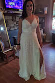 This was one of the favorites of the dresses I ordered. Its got adjustable straps. Comfortable and good quality. - Kaylin S.
