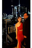I loved this dress! I actually spilled something on my dress when I wore it out, and I just turned it around so I could still take a cute pic. Fits great, very comfortable. - Carlie Q.