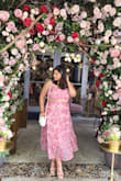 Super cute! I received a lot of compliments. The top is adjustable with the bow knot and the skirt wasn't too flowy but still lightweight. - Yasmine K.