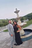 Ordered on a whim for a wedding. The dress is beautiful and comfortable. The back is pretty. I didn't wear a bra with it but it was not a big deal the girls stayed in place. - Katy S.