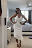 This dress is so nice but if you have a problem with your breast try to find a good invisible bra! - Melissa A.