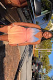 I ordered a size up because I'm tall and I'm glad I did. The one thing I do like about this romper is that when I sit down, the shorts flare out. I get compliments everywhere I go in this! It has become a staple in my closet. Perfect for the summertime! - Jasmine J.