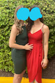 Wore to an August wedding, got so many compliments on this!! The fabric is stretchy yet light, allowed me to enjoy the wedding food without worrying about bloating, and so much fun to dance in. Also loved the adjustable straps! - Sophie P.