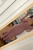 Honestly, this dress is absolutely stunning. I am returning just because I know myself, I'm not typically comfortable in form-fitting dresses. I think the material was a little too loose in some places, but I'm also not sure if a smaller size would fit better. A little long in the back for my personal liking would probably work with a higher heel. Feels really well-made. - Jennifer K.