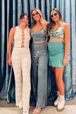 This was such a fun outfit for my Disco-themed 30th Birthday. Sparkles get everywhere, but the outfit stays sparkly. The pants were a bit wide in the legs, but the waist fits great. - Brenna R.