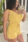 This romper is a summer MUST!! Very soft, flattering & easy to wear. Price is PERFECT too. Absolutely love it and would love to see this in more colors! - LeAnn W.