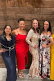I LOVED this dress and received SO Many compliments. Fits beautifully. The cut makes you feel elegant while still standing out. The fabric felt great. There's a little give, but it doesn't stretch out. Made me feel fantastic. - Michael H.