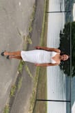 We have a private ceremony and the dress was perfect for that moment. The material is super soft and it's super thick so you can't see the inside - Jeannette S.