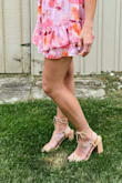 I got these shoes for my sister in laws wedding shower. The fit is a little bit bigger than I normally get but I wouldn't size down. - Julia R.