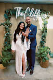 Originally bought an L but was not able to zip it all the way so I exchanged it for an XL and it fits very well! This dress is so gorgeous and matched my theme! Had an intimate garden wedding and it was perfect!
5'4. 183lbs. 36D for reference. Size 14-16 on wedding dresses and bought an XL. - Mary L.