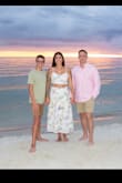 I wore this for family photos and it photographed Beautifully! Very flattering, can wear a strapless bra. The print is really delicate and compliments the design perfectly!
Warning - hang dry this one top will shrink shorter even on low heat. - Mandi H.
