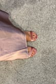 Y'all. I'm obsessed with these velvet heels. They are to die for cute! Adds great texture to an outfit. Fit great too. Color is true to the picture!

They don't feel uncomfortable as I'm just wearing them but I'm sure the longer I wear them my feet will give out. But my feet give out in any heel so yea lol - Aly V.