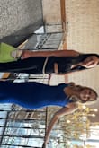 The material is a good weight and easy to manage. Minor wrinkling but easy to steam. I gave it 4 stars because this dress was way too long for me so I needed to get it hemmed and shorten the straps. It looked gorgeous after alterations! - MaryJeanne B.