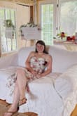 I loved this dress! It was perfect for my bridal shower. I added some pads in it from an old sports bra just to provide a little support so I didn't have to get a strapless bra to wear in it, worked perfectly! The straps are adjustable which helps too! It did need a quick steam before wearing but I just steamed it on low heat and it came out great. - Alison S.