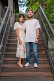 I love this dress so much I have it in two colors!! I used this dress for family pictures, but I have the pink one too and it's a great wedding guest dress. The fit is perfect and so flattering. Definitely would suggest buying it!!! - Sienna M.