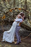 I got this dress as my wedding dress and I loved it!! I got an extra small and it fit perfectly. It was beautiful, comfy and looked amazing in all of the photos! - Sarah W.