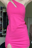 I loved this dress though I was looking for a tighter fit and it was a little looser than I expected. The color is gorgeous and the back is to die for. The material is pretty stretchy so I would probably size down. Overall, loved this dress!! - Silvia H.