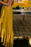 Absolutely loved this dress! It fit perfectly. I got size small at I'm 52. It flowed so elegantly, thick fabric, no lines showed. So many compliments, and I will 100% wear again, plus the colour was just like the photo. Golden yellow. - Jessica B.