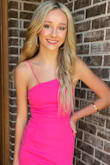 This dress fits perfectly and still has some stretch.  It's very comfortable and the material is great quality. - Amy F.