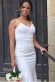 This dress is just so beautiful: sexy and simple. I got compliments and definitely made my courthouse wedding more special! - Chase B.