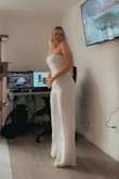 I ordered this for my reception and I love the fit. It's tight in the right areas and I will be pairing it with a bridal belt I also got on Lulus. - Bronwen W.