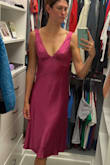 I'm obsessed. Bought this dress for a rehearsal dinner/wedding guest dress for my busy fall wedding schedule and it's PERFECT. Love the material, love the back, can't say it enough. - Kellyn S.