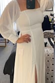 If you want to feel like a fairy princess, this dress is it! I bought this originally in emerald green and I got sooo many compliments on it! It makes me feel so pretty. I plan on wearing the white one for my civil wedding this year and I'm so excited. This dress is the epitome of perfection. - Carmina D.
