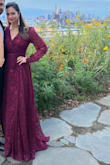 The dress is beautiful, flowy and flirty! I wore it for a couples photoshoot and then for a wedding, perfect for both occasions. Received many compliments at the wedding. The dress tends to run on the longer side, so more suitable for taller folks. - Zarmeen Z.