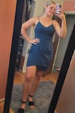 I wore this dress to a wedding and absolutely loved it! I felt like it hugged my hips in the right place and I got many compliments! - Lenzie J.